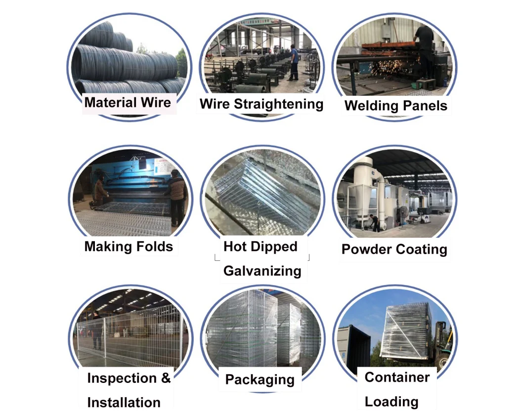 Industry High Security Brc Fence Welded Galvanized Steemesh Fence Panels Fencing Roll Top Fence Steel Fence Cattle Field Fence Wrought Iron Main Gate Design