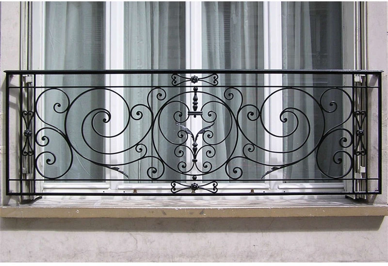 Wrought Iron Indoor Stairs Balustrade Customized Balustrade