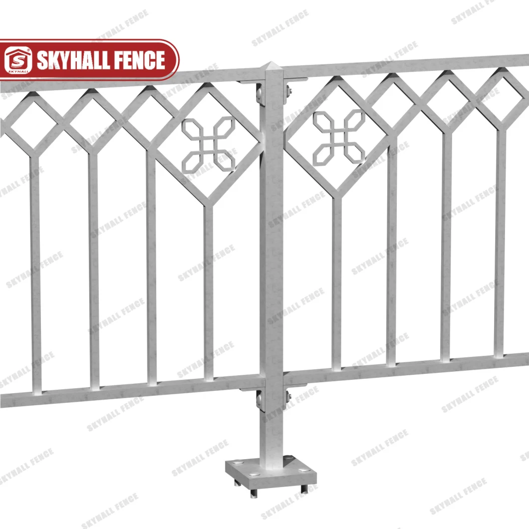 Qatar Design Galvanized Welded Ornamental Fence Decoration Fence for Garden