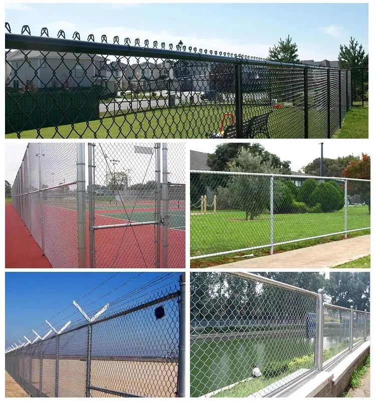 Residential and Commercial Chain Link Fence Metal Wire Mesh Fencing