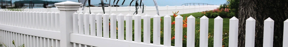 High Quality Vinyl Picket Pool Fencing, PVC Residential Fencing, Plastic Fencing with Picket