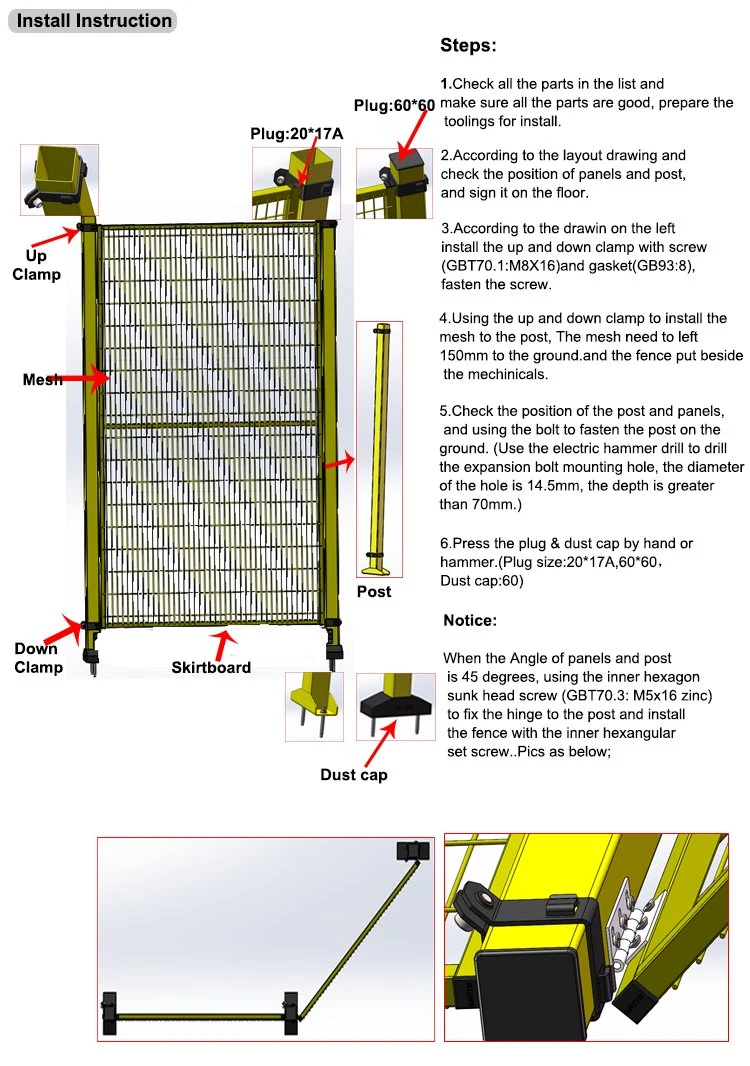 Cheap Wire Fence Panels Machine Guard Fencing Security Fence