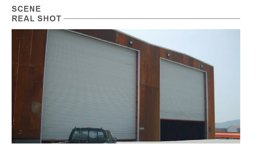 Industrial Sliding Thermal Insulated PU Insulation Residential Automatic Security PU Sandwich Panel Metal Timber Wood Sectional Garage Door Rolling Gate