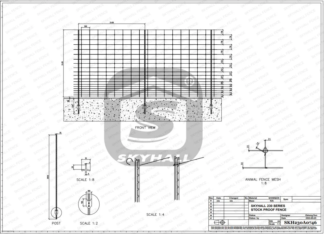 Pasture Fence Metal Field Fence Stock Proof Field Fence for Sale