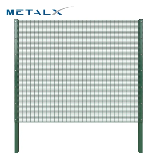 높은 보안 / 안전을 위해 용접 금속 와이어 메쉬로 만든 도매 남아프리카 분말 코팅 클리어 뷰 358 안티 등반 철도 펜싱 / 울타리